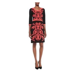 Misook Black&Red Sheath Dress Sz.XS